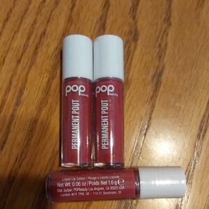 Pop Beauty Permanent Pout Liquid Lipstick Bubbly Berry Travel Size (3)